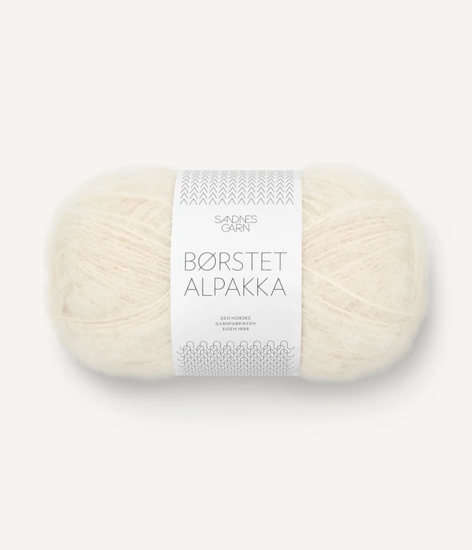 Børstet alpakka fra Sandnes